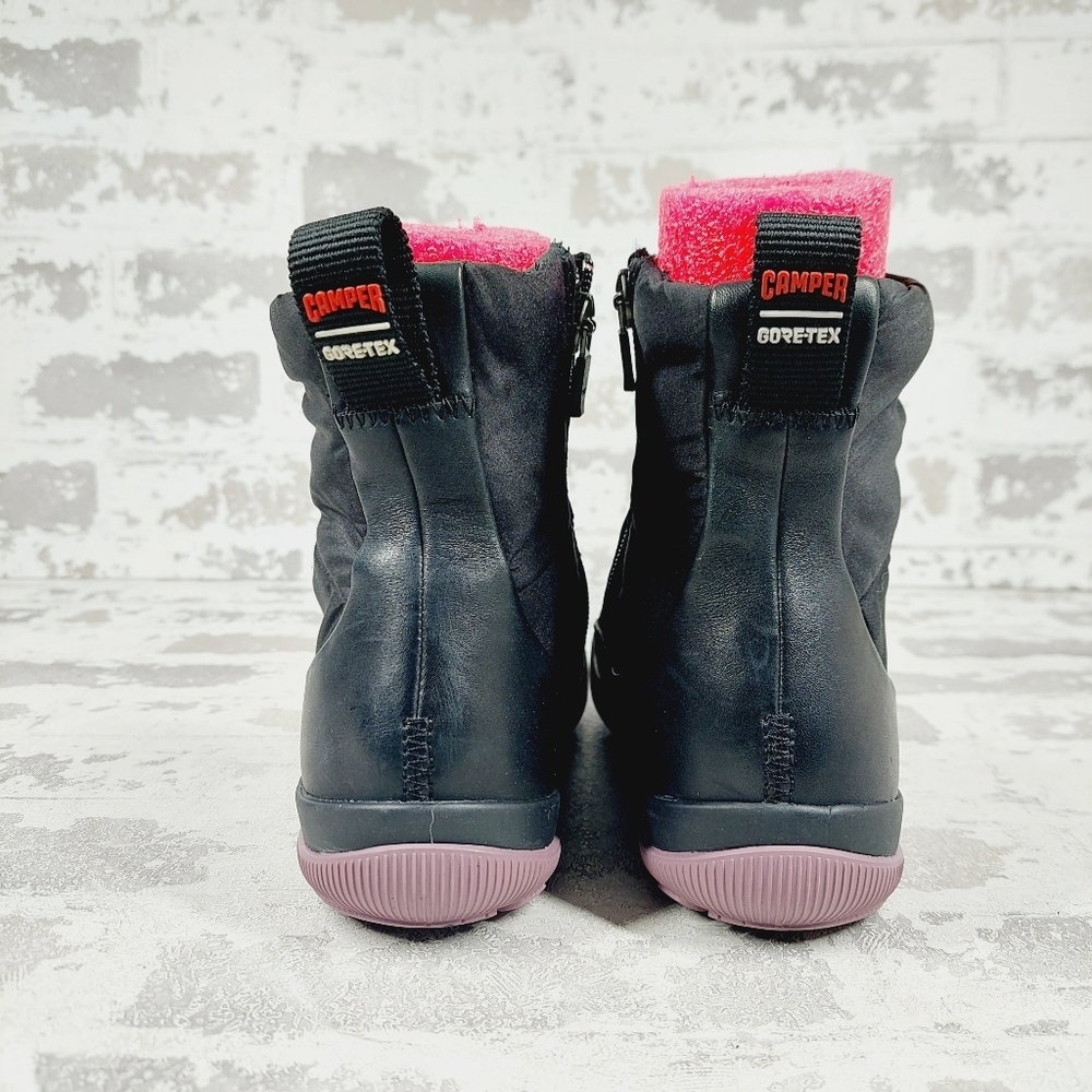 Camper Peu Pista GORE-TEX Black Ankle Boots W974 - Picture 6 of 12